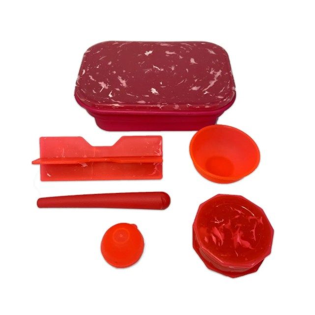 Kit ROK Retrátil Marmorizado C/6 Itens