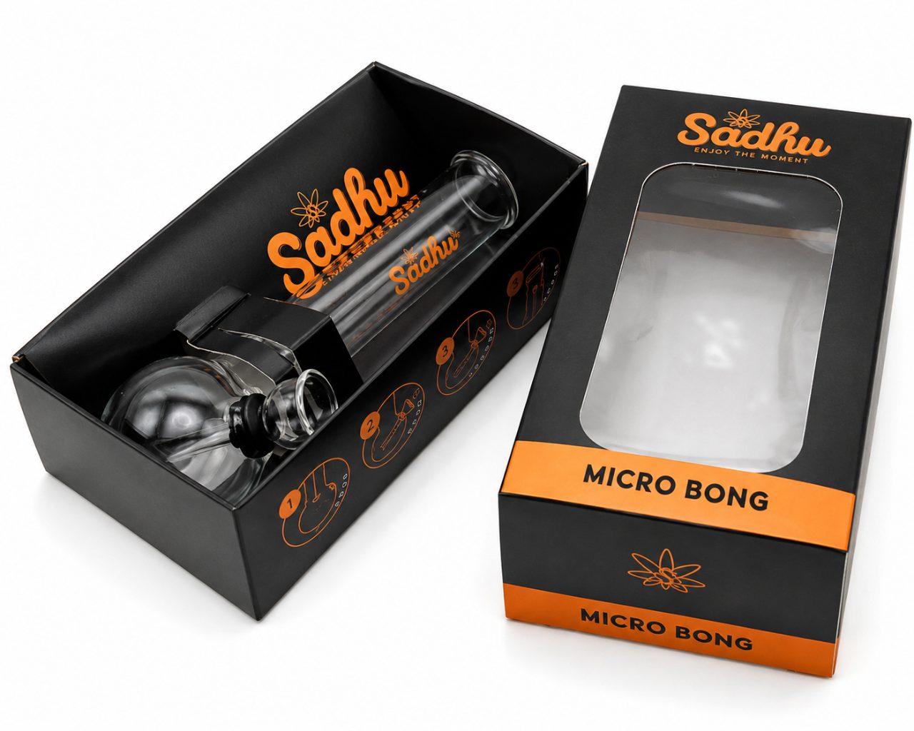 Mini Bong De Vidro Sadhu 8,5 cm